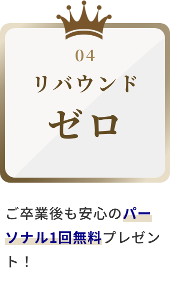 浦和ジム RISING の特典：リバウンド0