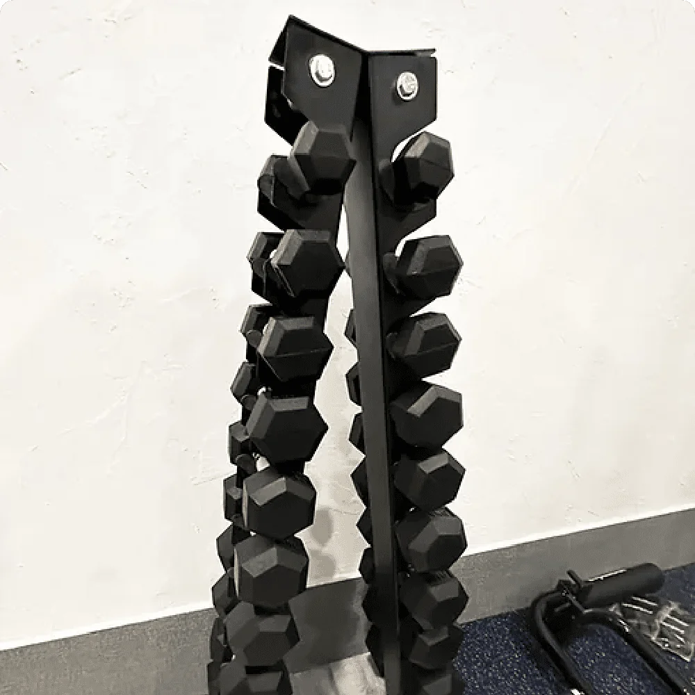 浦和ジムのEVOLGEAR ラバーヘッグスダンベル